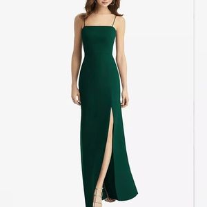 Tie Cut Out Gown with Front Slit- Dessy Group by Thread